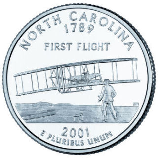 2001 - North Carolina State Quarter (D) - Click Image to Close